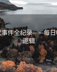 独家骚扰事件全纪录——每日吃瓜热度逻辑