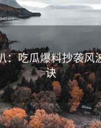 独家深扒：吃瓜爆料抄袭风波爆火秘诀