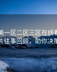 国产欧美一区二区三区在线看欧美大片往事回顾，助你决策