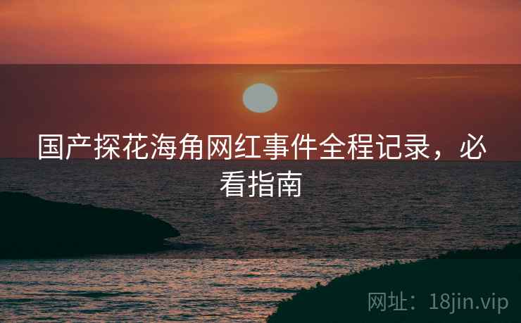 国产探花海角网红事件全程记录，必看指南