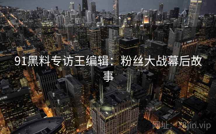 91黑料专访王编辑：粉丝大战幕后故事