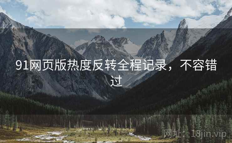 91网页版热度反转全程记录，不容错过